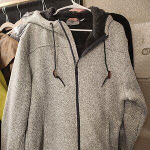 Rugged Elements Men's  Sz XL Grey Fleece lined Hooded Jacket